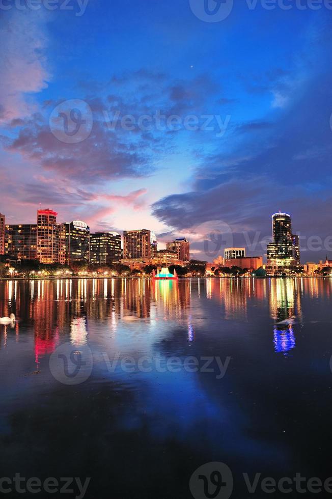 Orlando downtown dusk photo