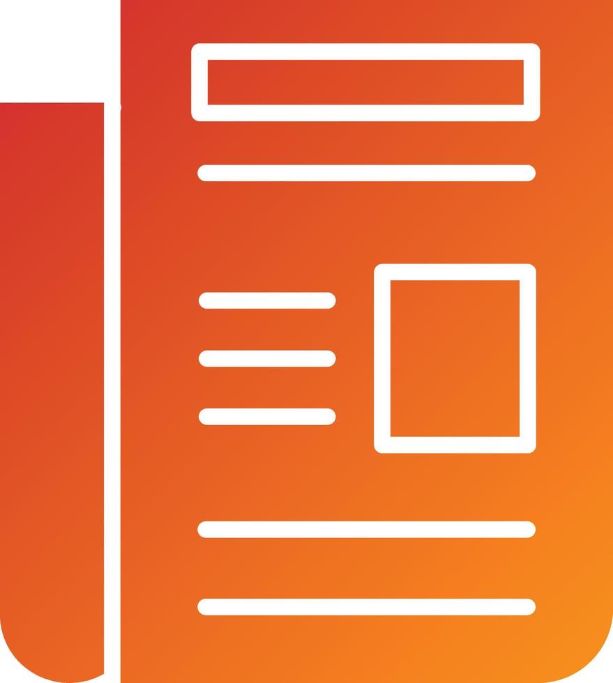 Newspaper Icon Style vector