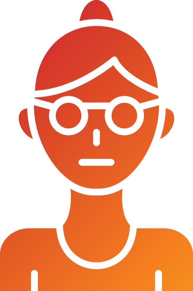 Grandmother Icon Style vector