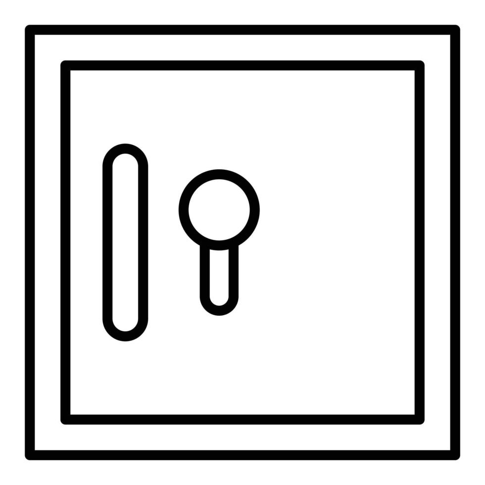 Safe Box Icon Style vector
