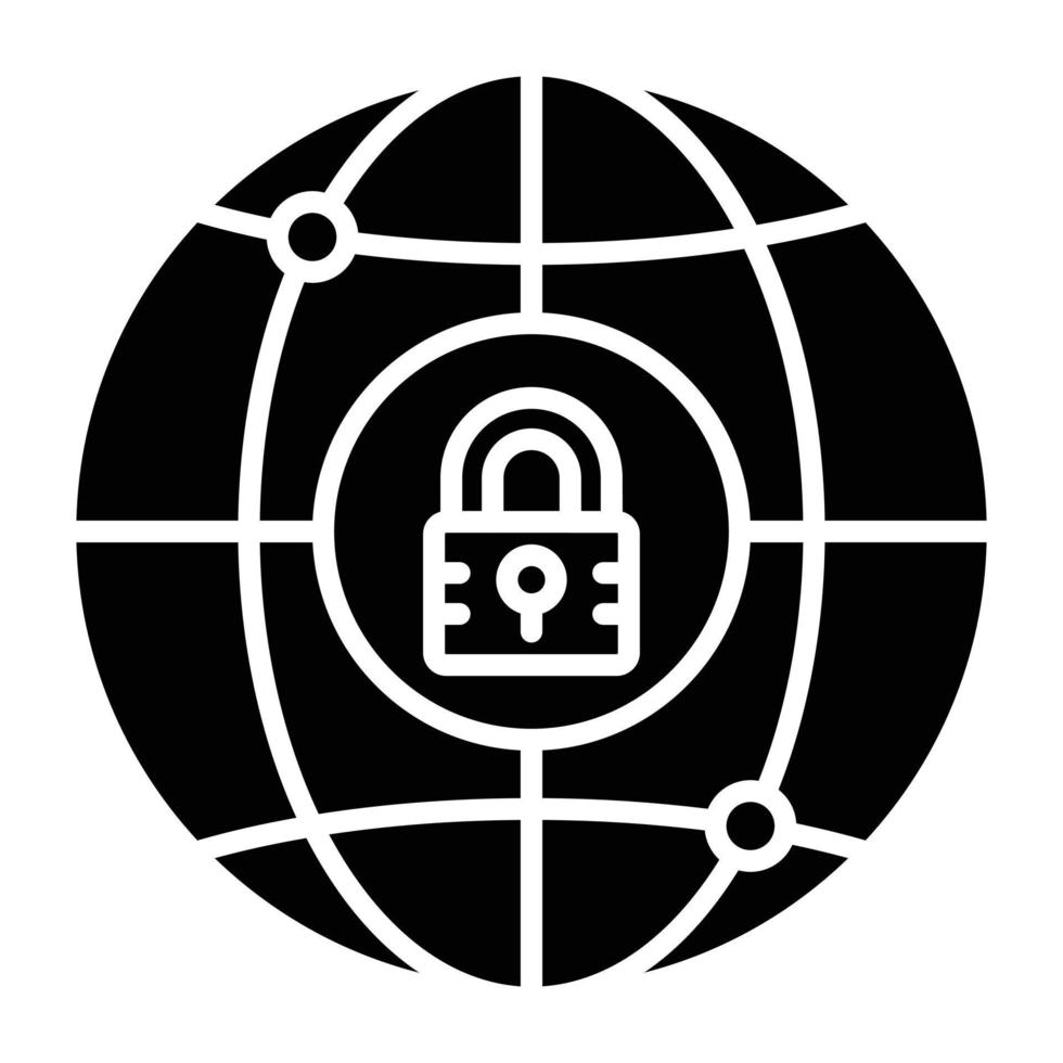 Security Network Icon Style vector