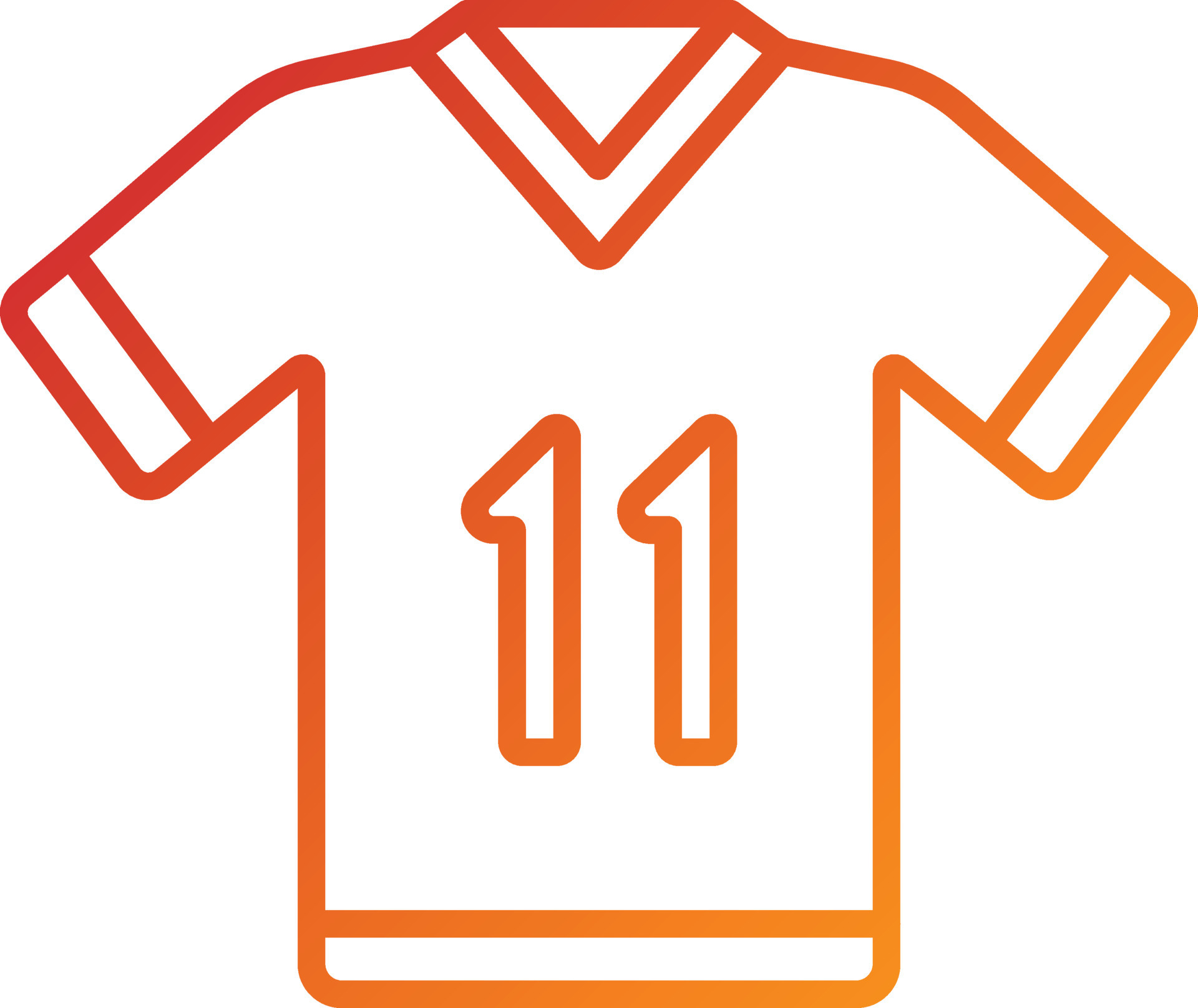 Football Jersey Icon Style 8333743 Vector Art at Vecteezy