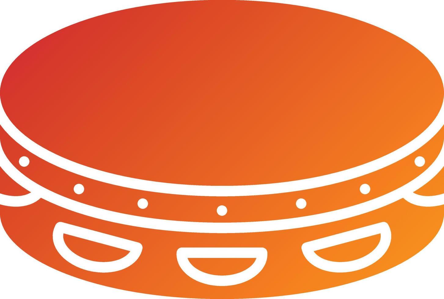 Tambourine Icon Style vector