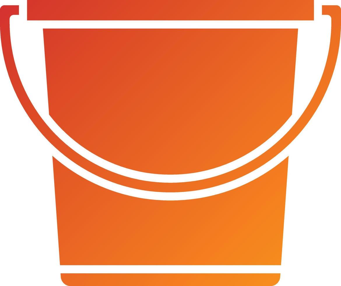 Sand Bucket Icon Style vector