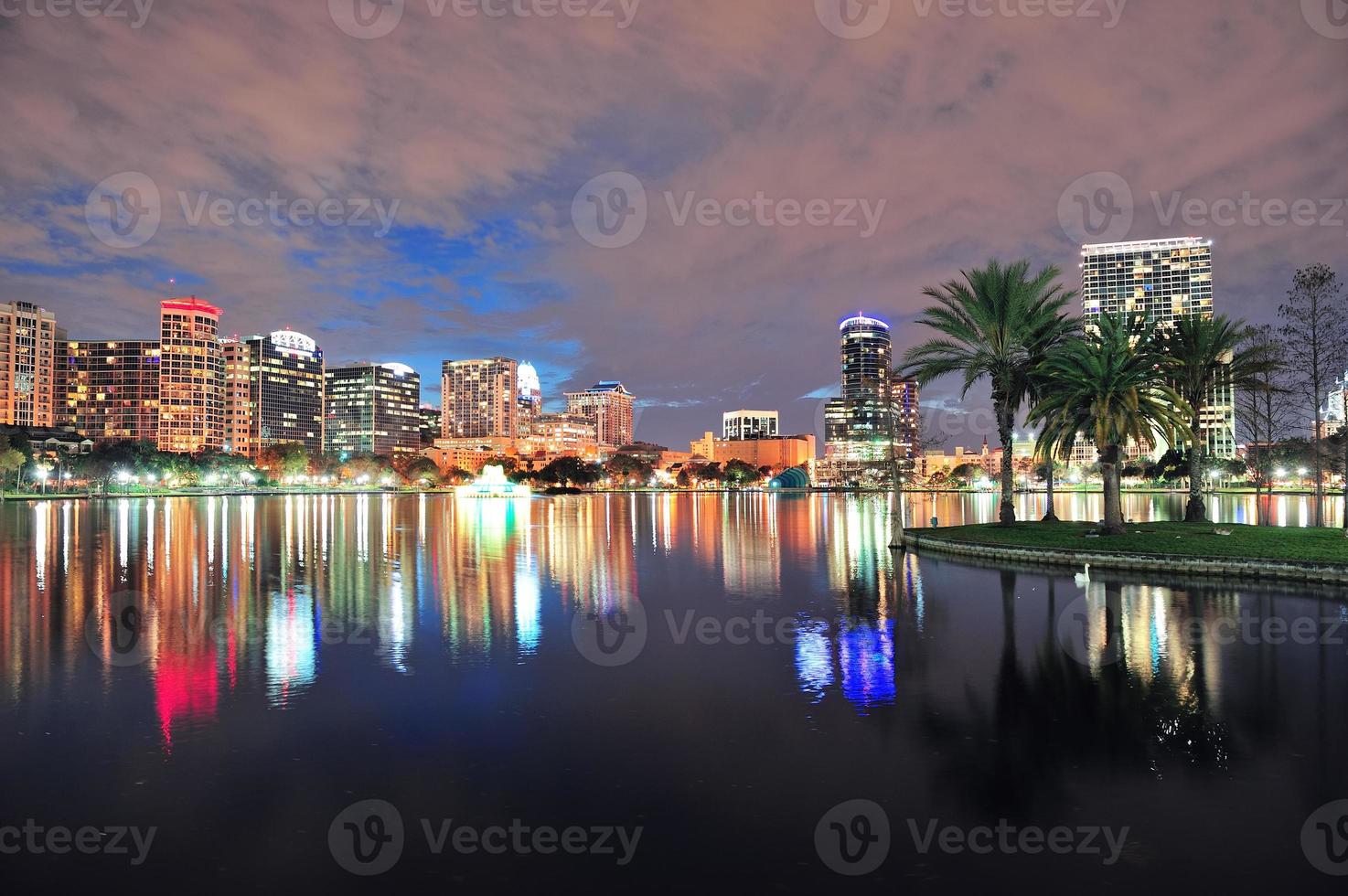 Orlando downtown dusk photo