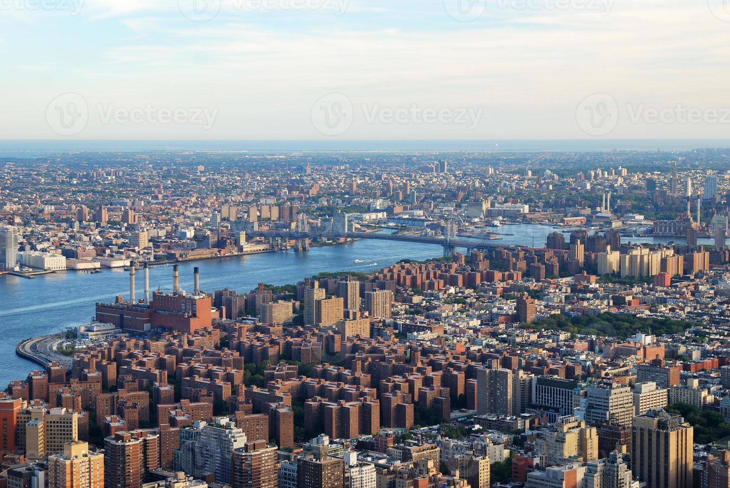 New York City Manhattan aerial view photo