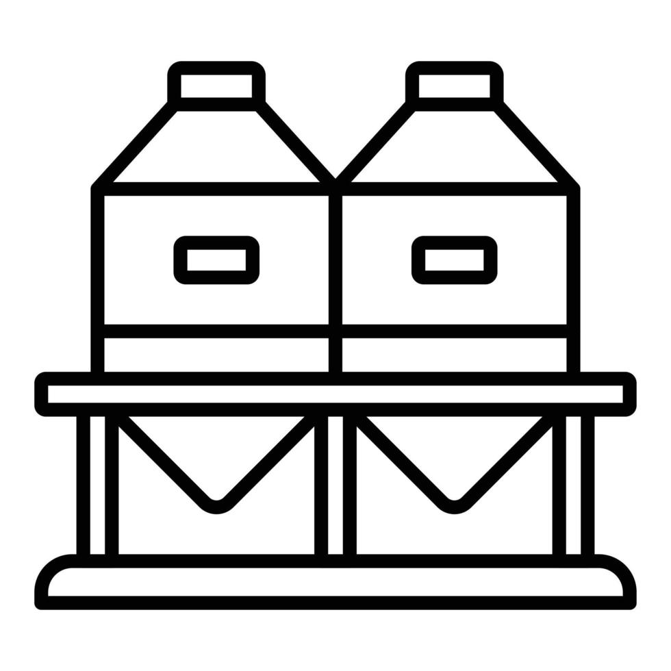 Silo Icon Style vector