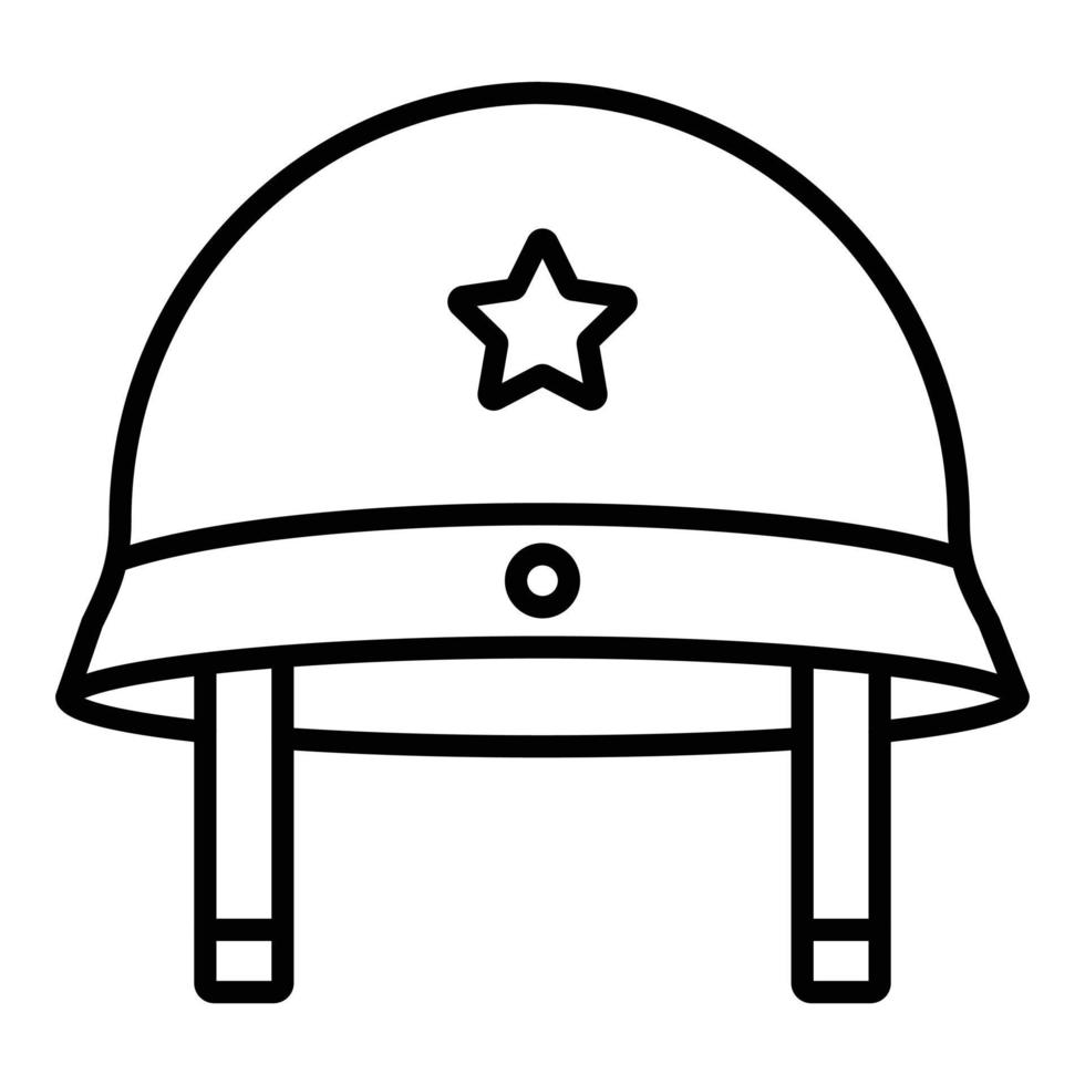 Military Hat Icon Style vector
