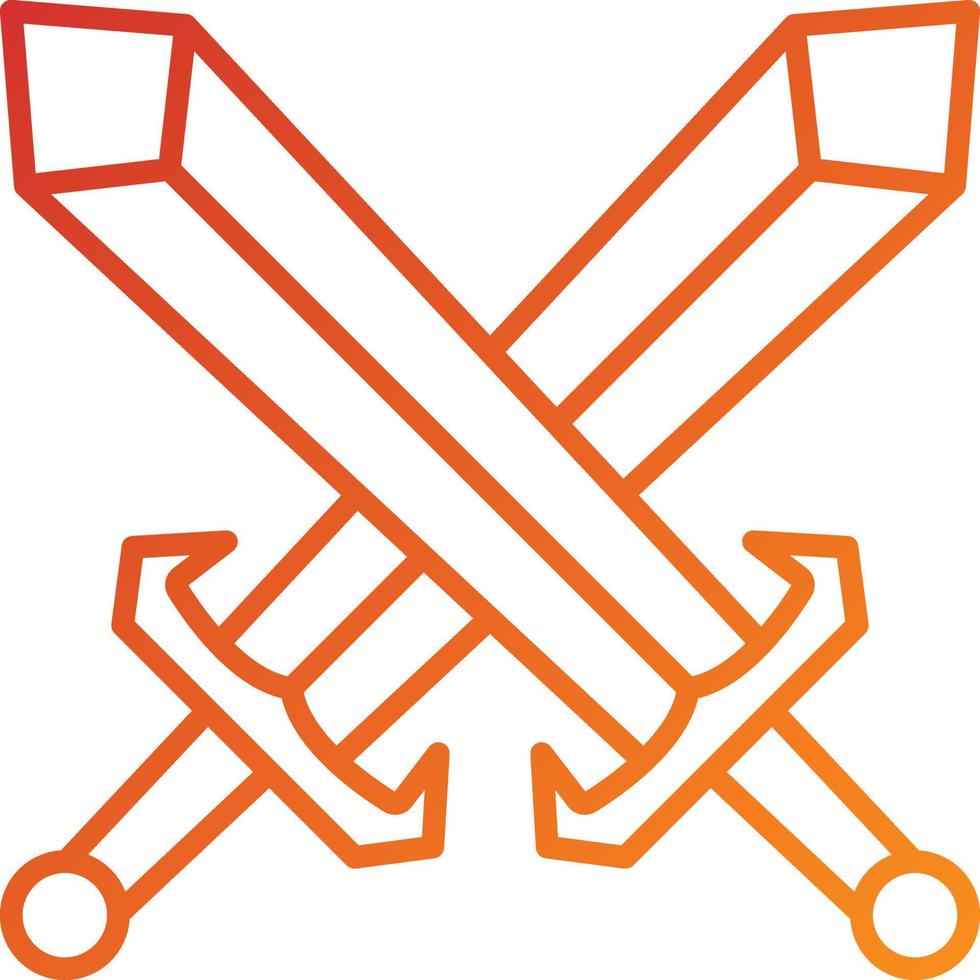 Swords Icon Style vector