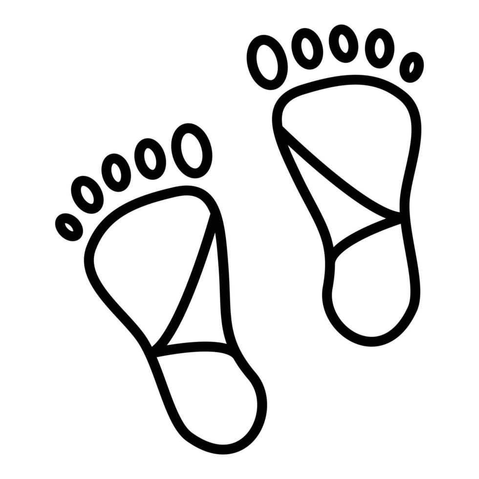 Carbon Footprint Icon Style vector