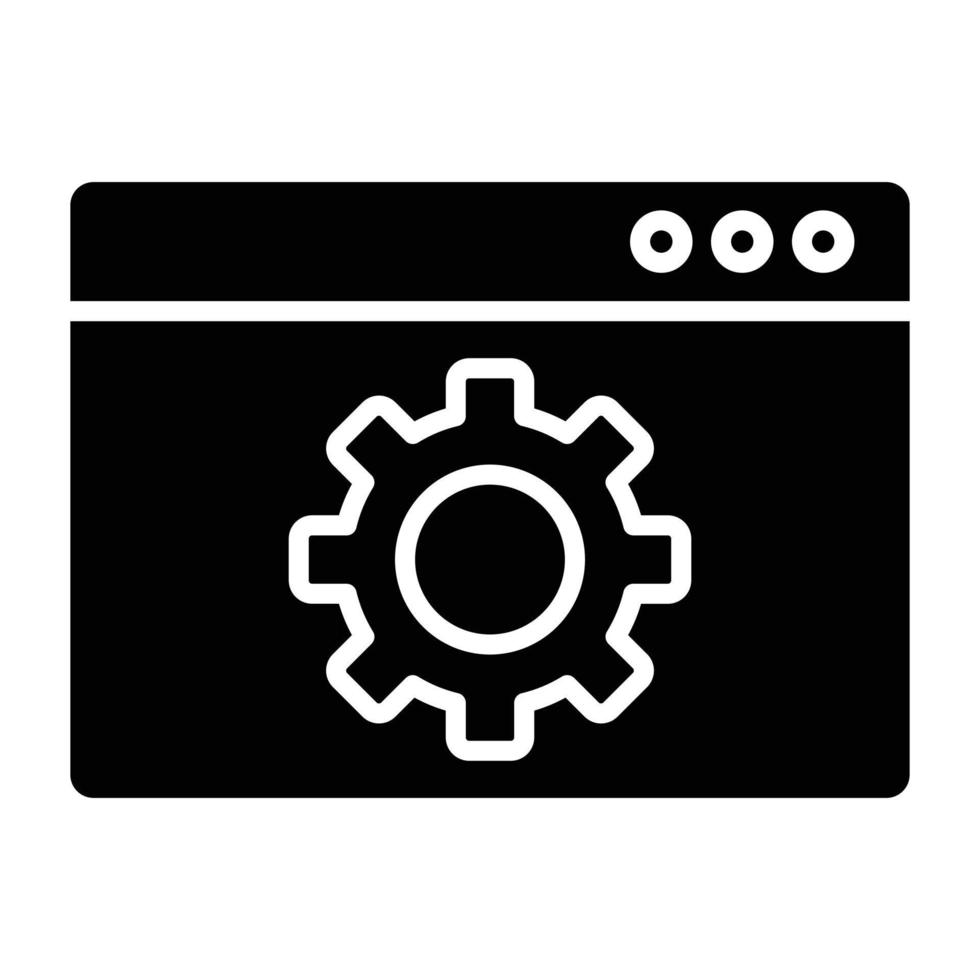 Web Optimization Icon Style vector