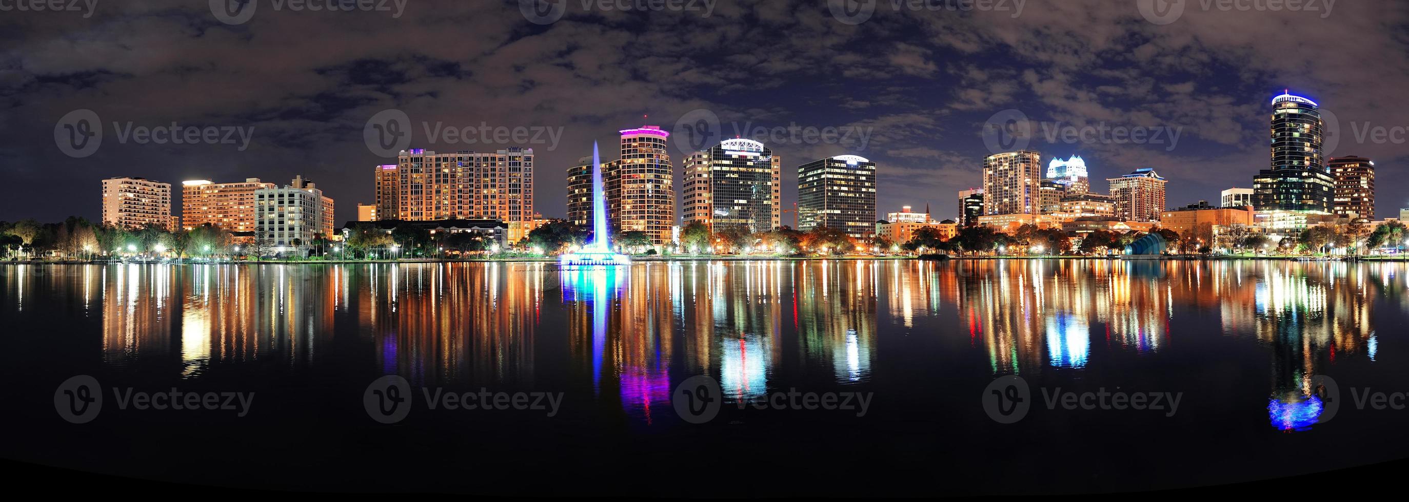 Orlando night panorama photo