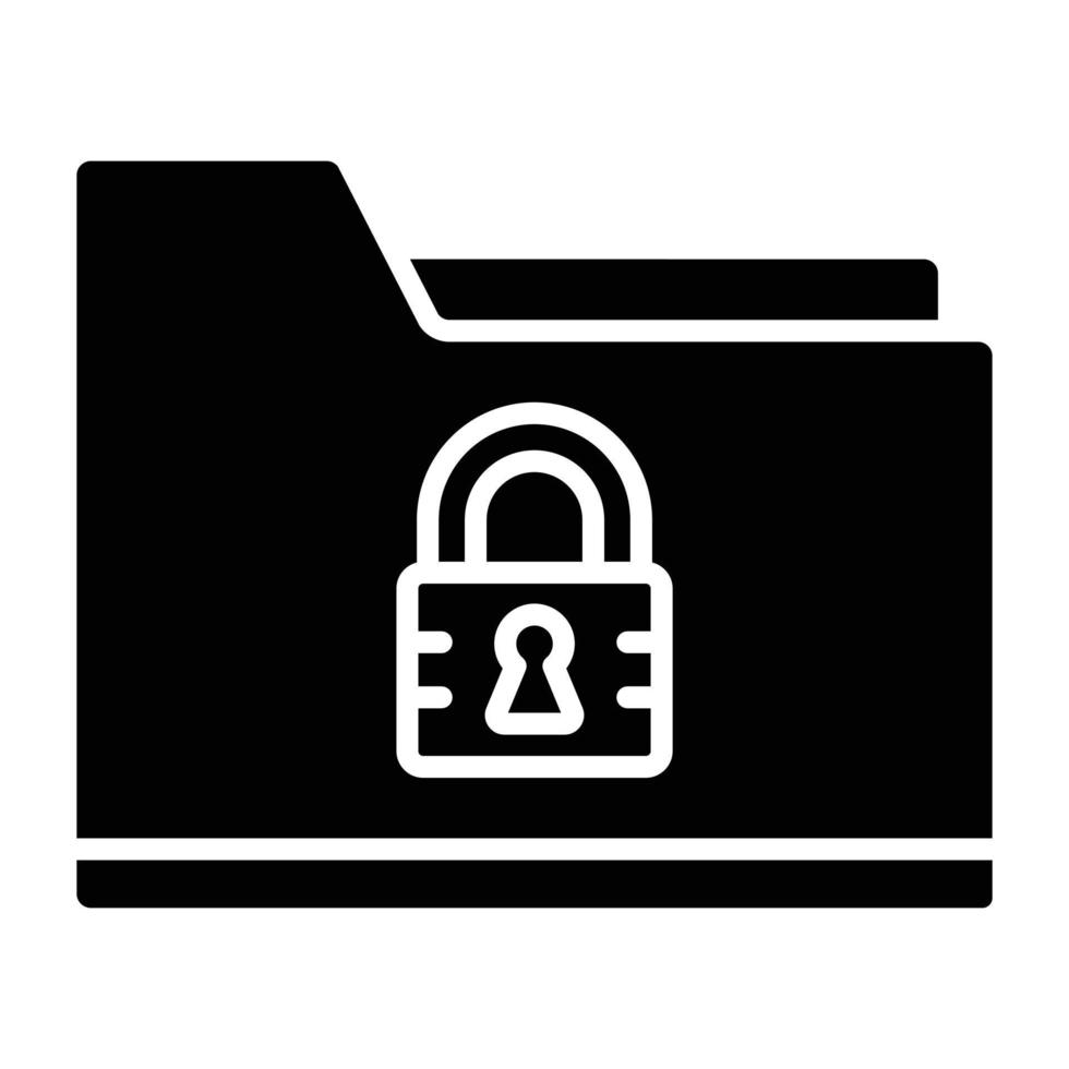 Secure Folder Icon Style vector
