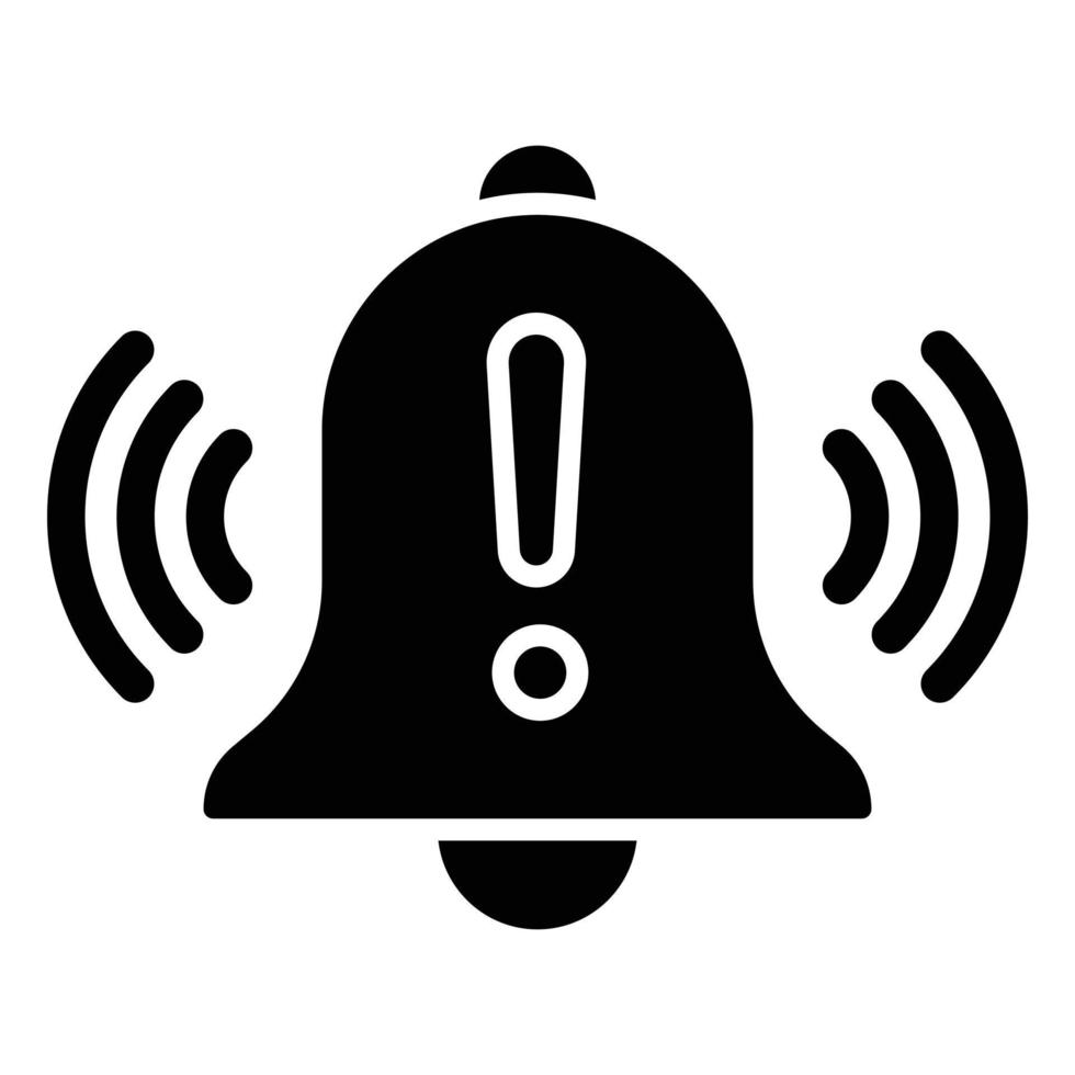 Warning Alarm Icon Style vector