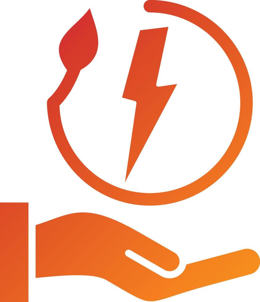 Energy Saving Icon Style vector