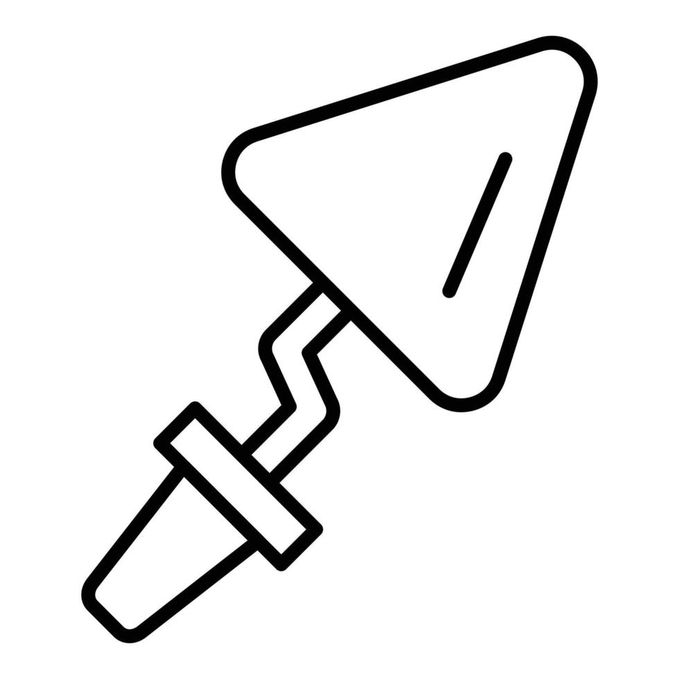 Plastering Trowel Icon Style vector