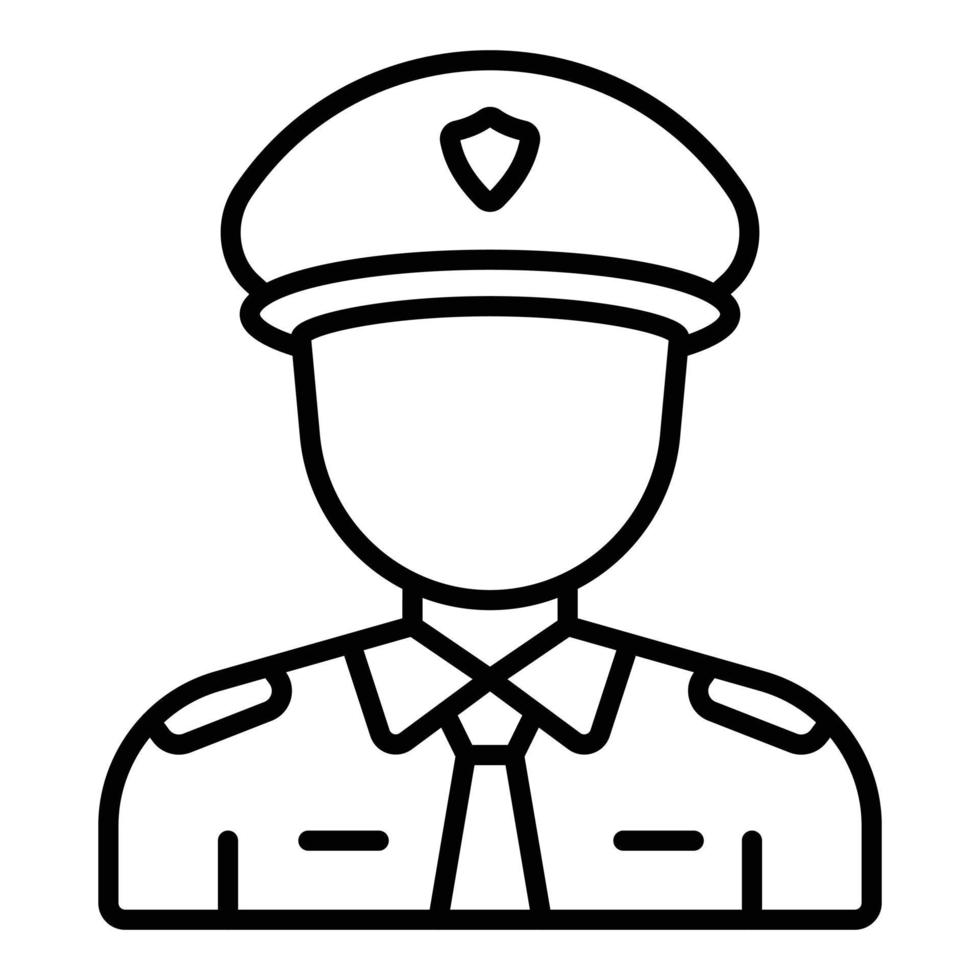 Policeman Icon Style vector