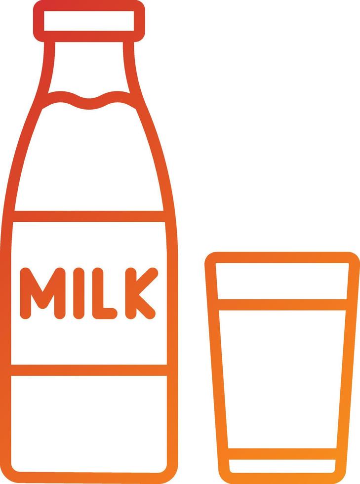 estilo de icono de leche vector