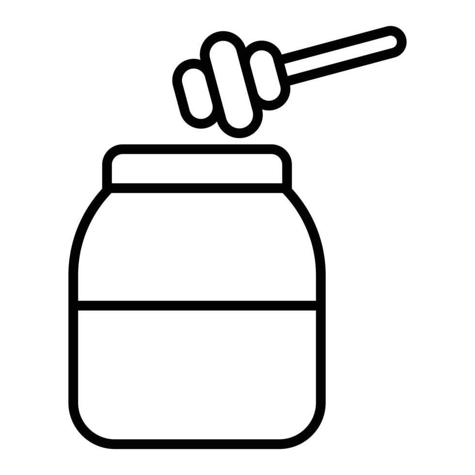 Honey Jar Icon Style vector