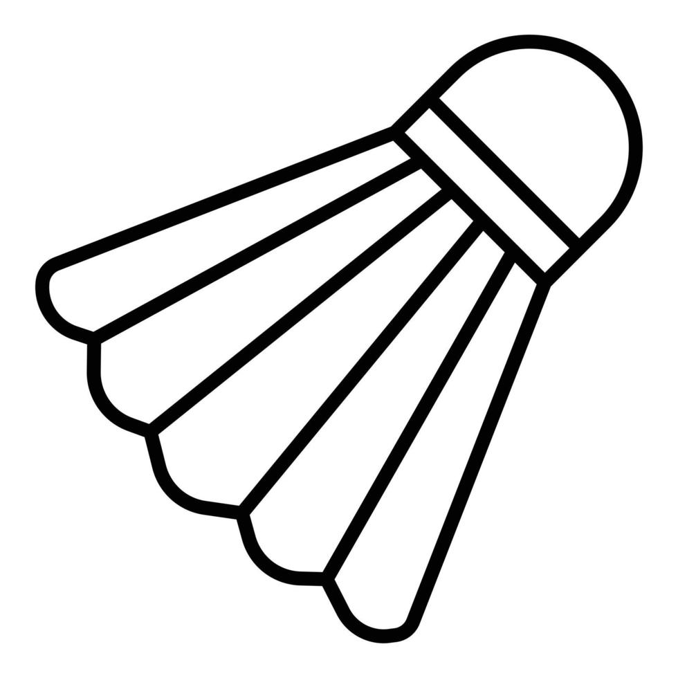 estilo de icono de bádminton vector