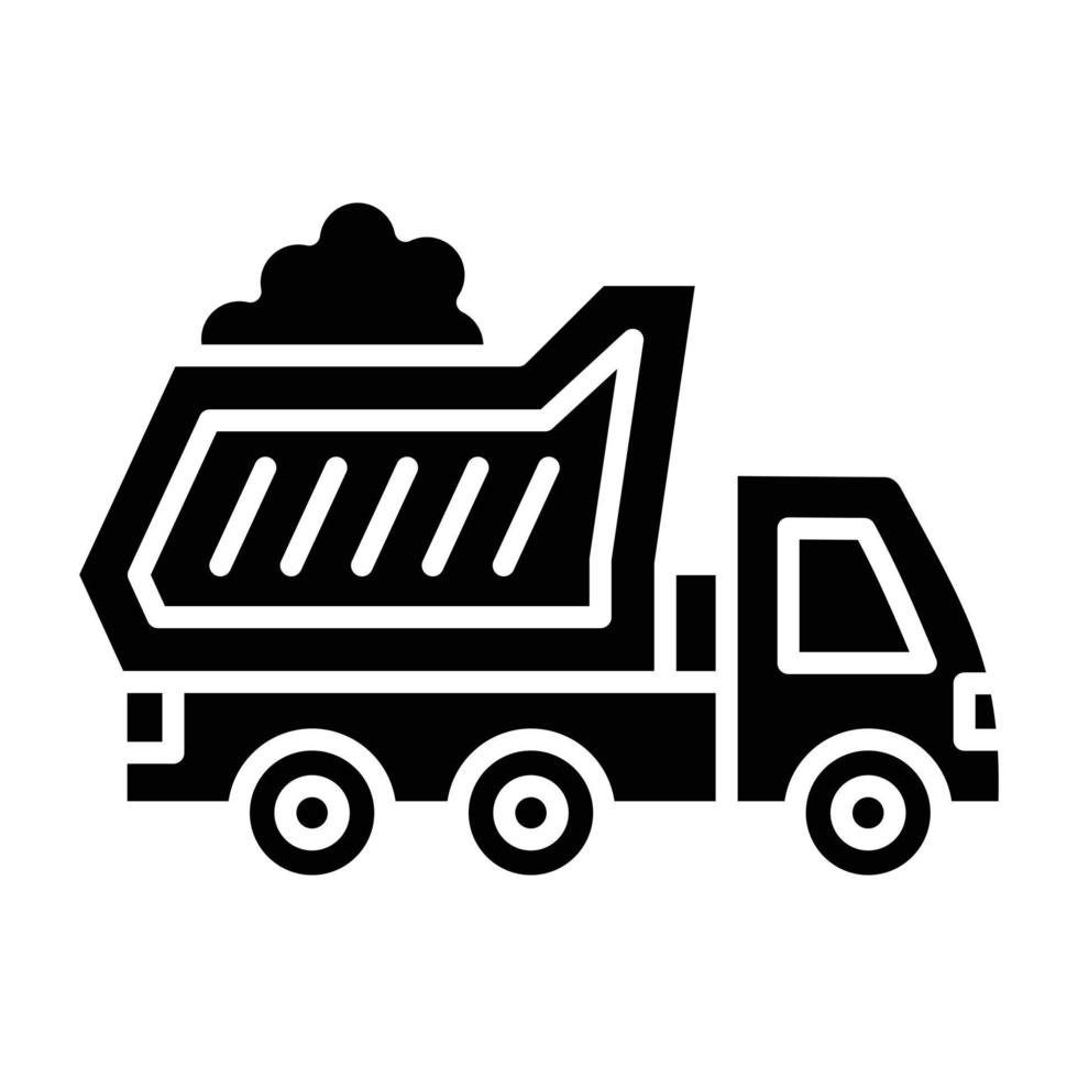 Dump Truck Icon Style vector