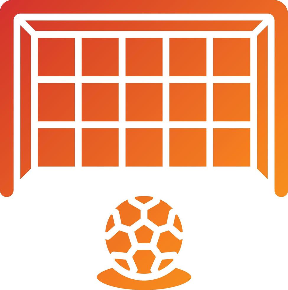 estilo de icono de tiro libre de fútbol vector