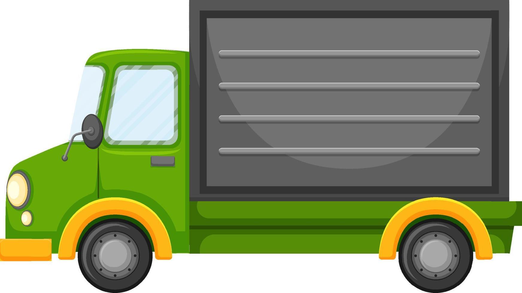 Delivery truck in cartoon style vector