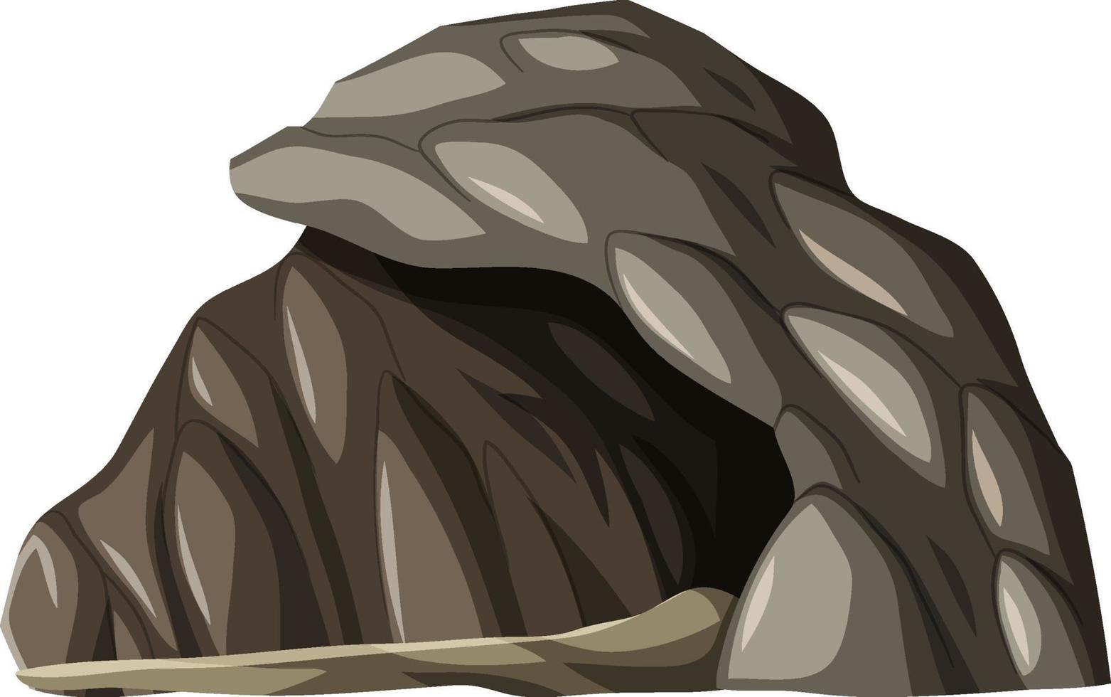A stone cave isolated vector