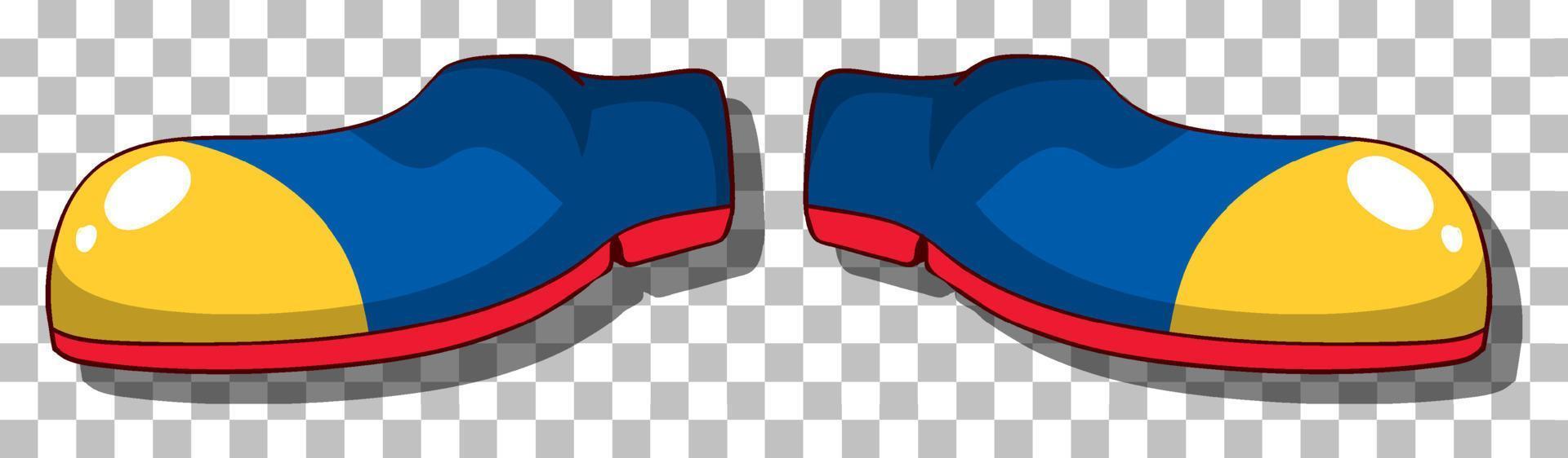 Blue shoes in flat cartoon style vector