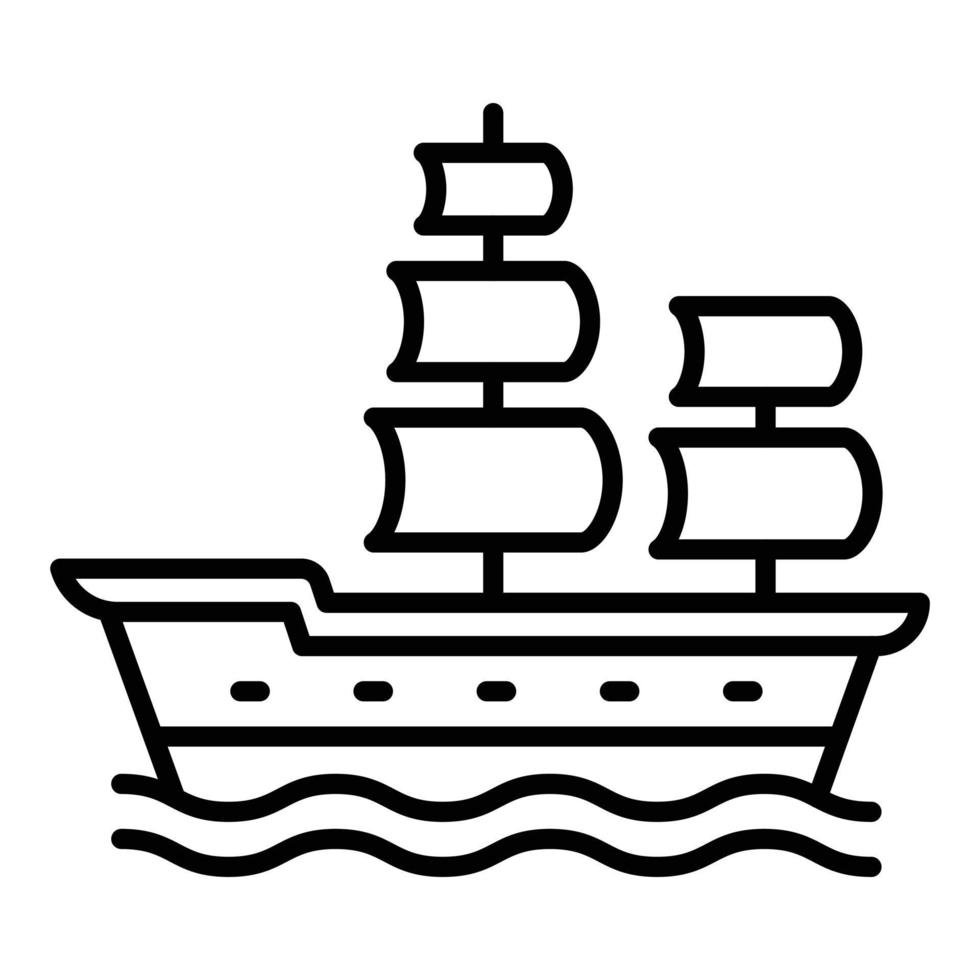 Galleon Icon Style vector