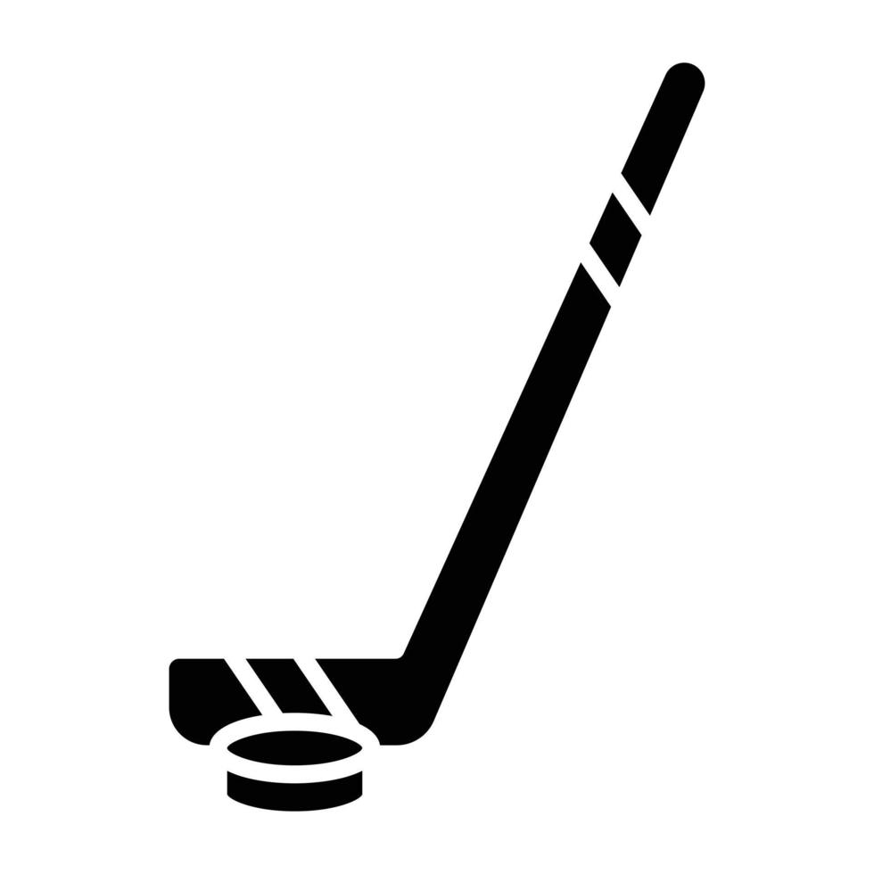 estilo de icono de hockey sobre hielo vector