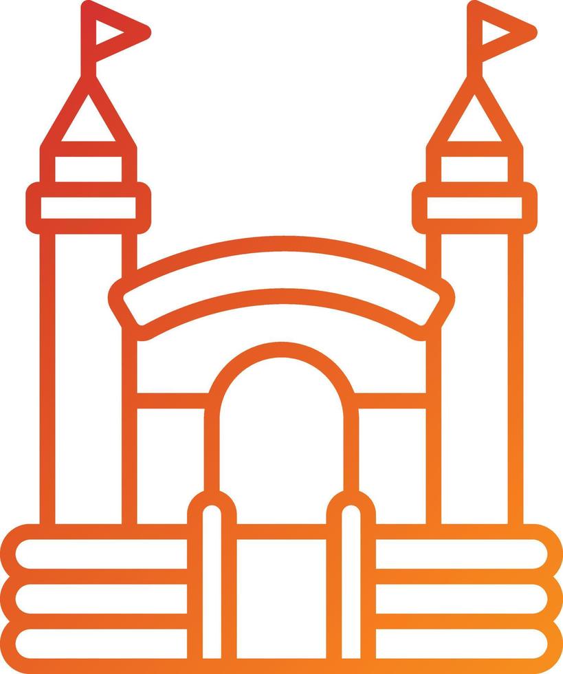 Bouncy Castle Icon Style vector