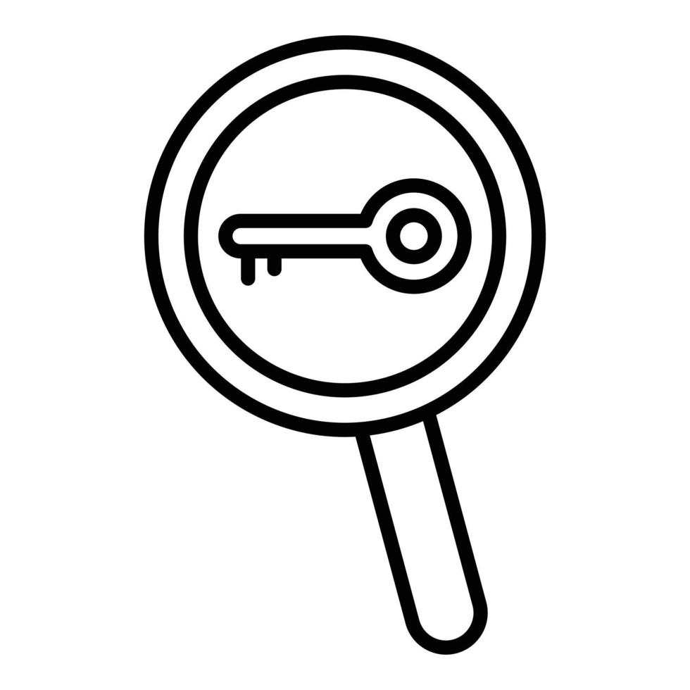 Keywords Search Icon Style vector