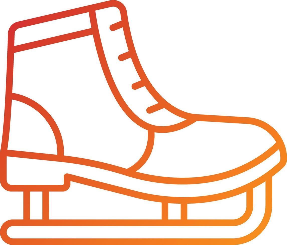 Ice Skate Icon Style vector