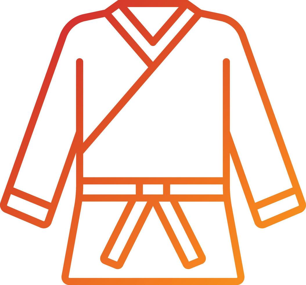 estilo de icono de artes marciales vector