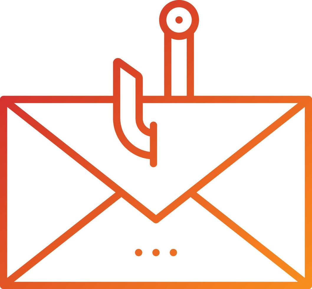 Email Phishing Icon Style vector