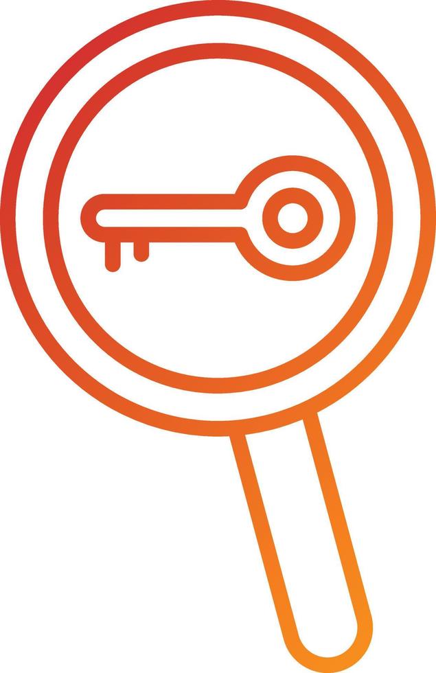 Keywords Search Icon Style vector