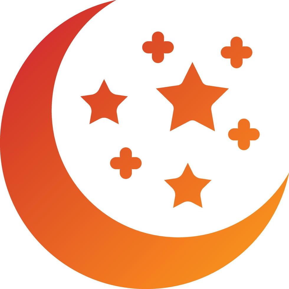 Moon Icon Style vector