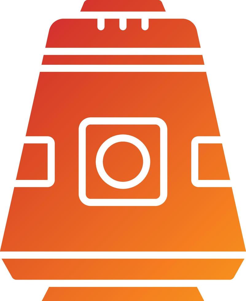 Space Capsule Icon Style vector