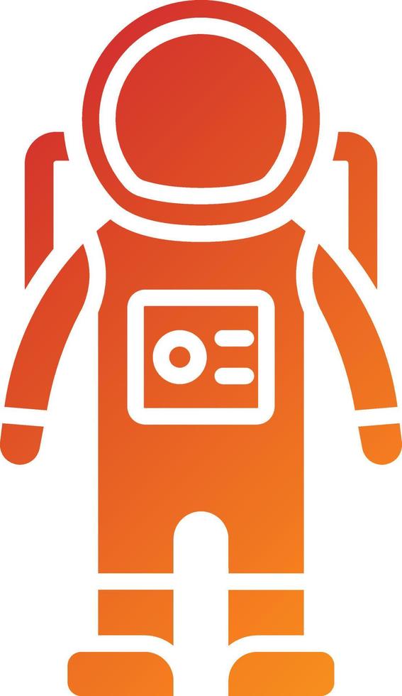 Astronaut Suit Icon Style vector