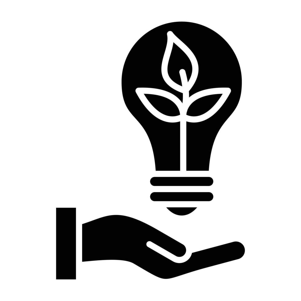 Energy Saving Icon Style vector