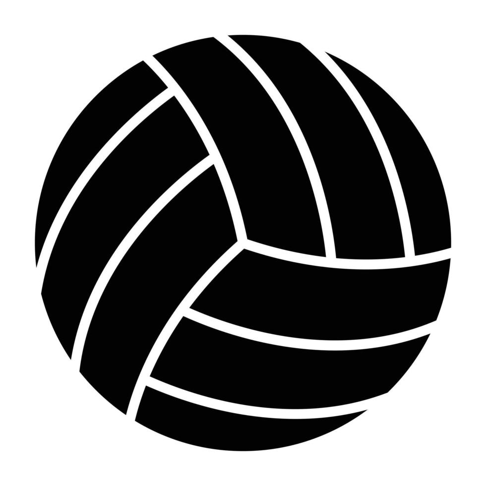 estilo de icono de voleibol vector