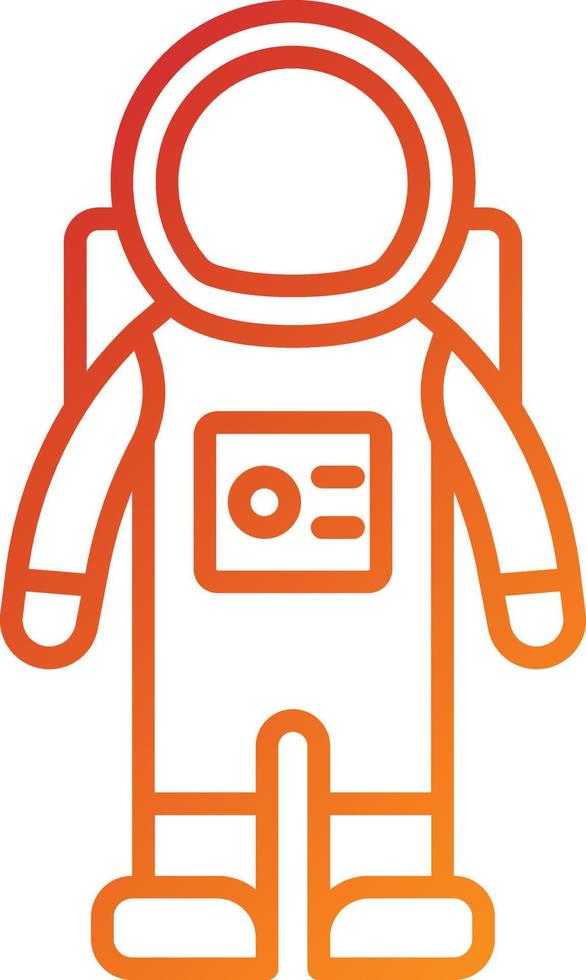 Astronaut Suit Icon Style vector