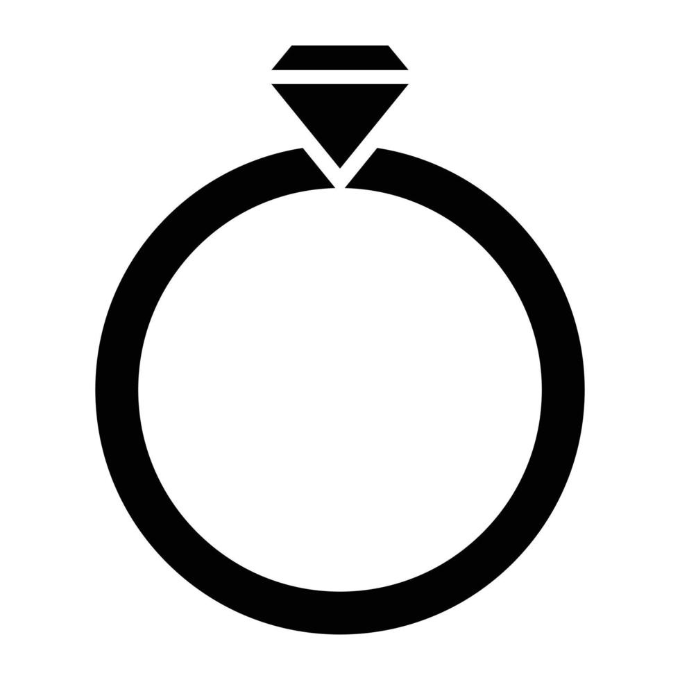 Wedding Rings Icon Style vector