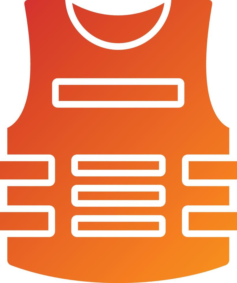 Bulletproof Vest Icon Style vector