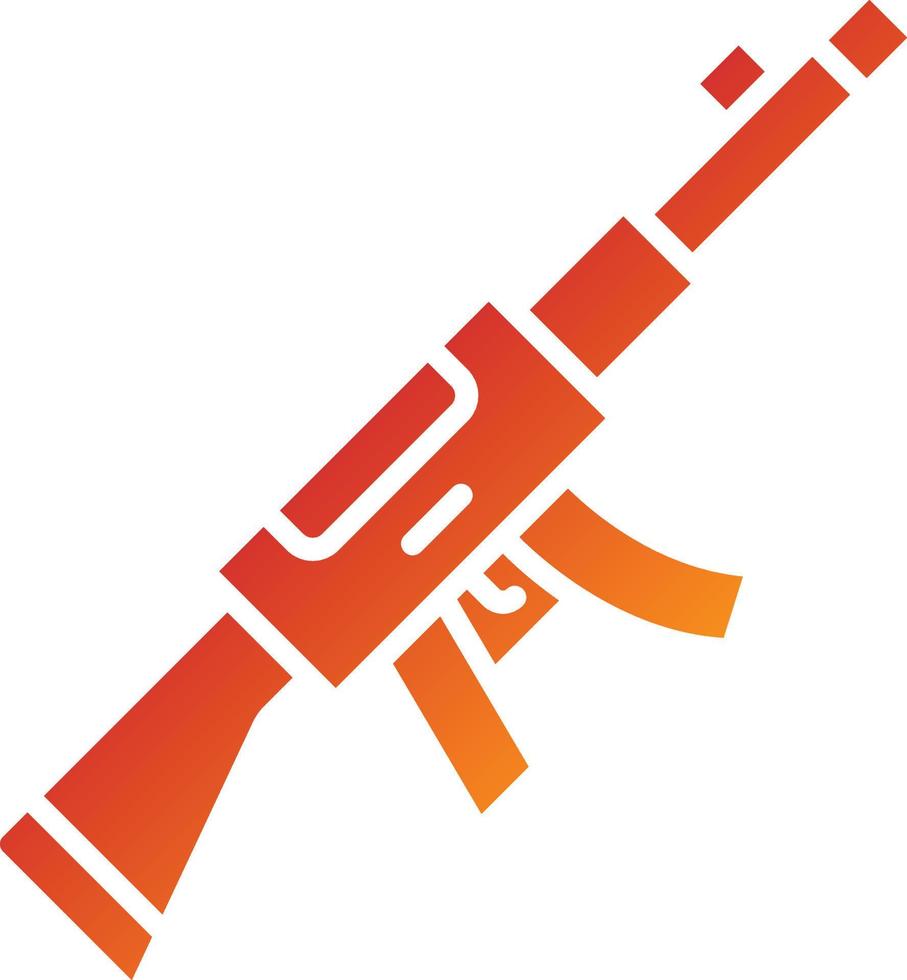 Machine Gun Icon Style vector
