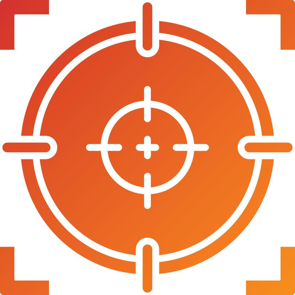 Shoot Target Icon Style vector