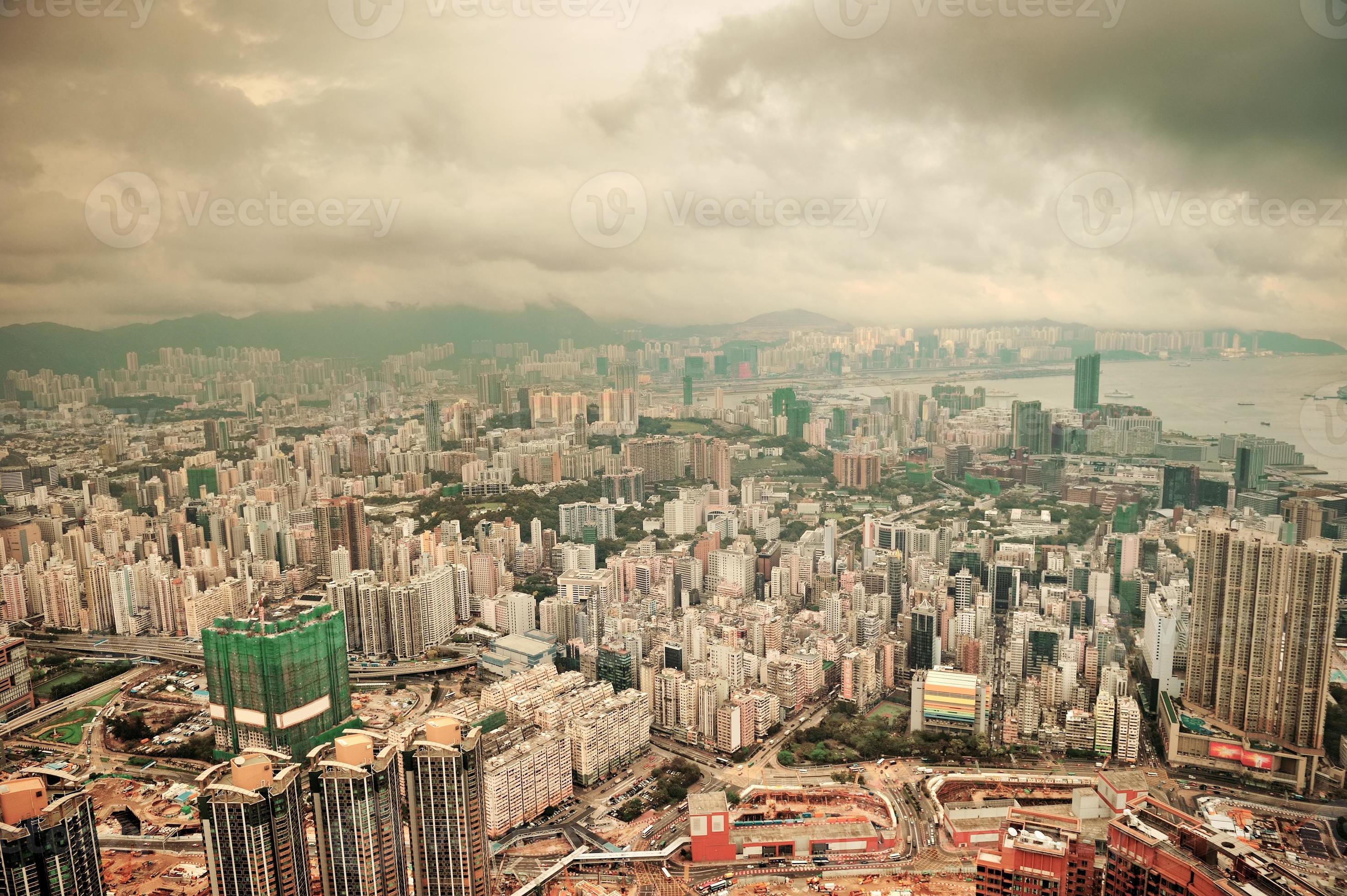Hong Kong aerial view 8335574 Stock Photo at Vecteezy