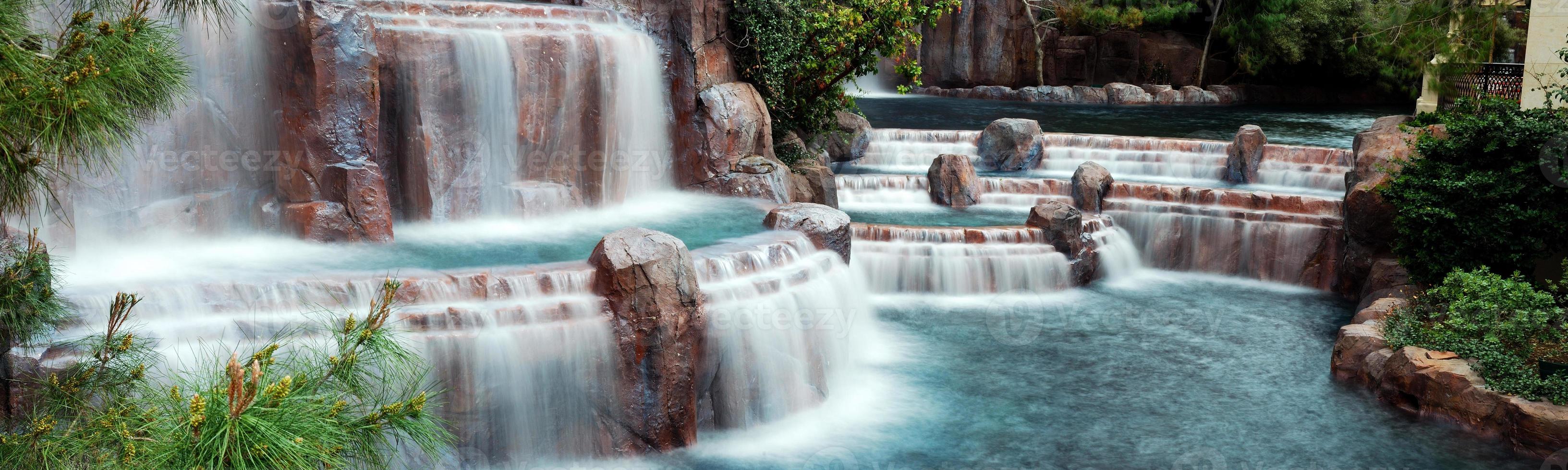 Waterfall Panorama, Las Vegas. photo