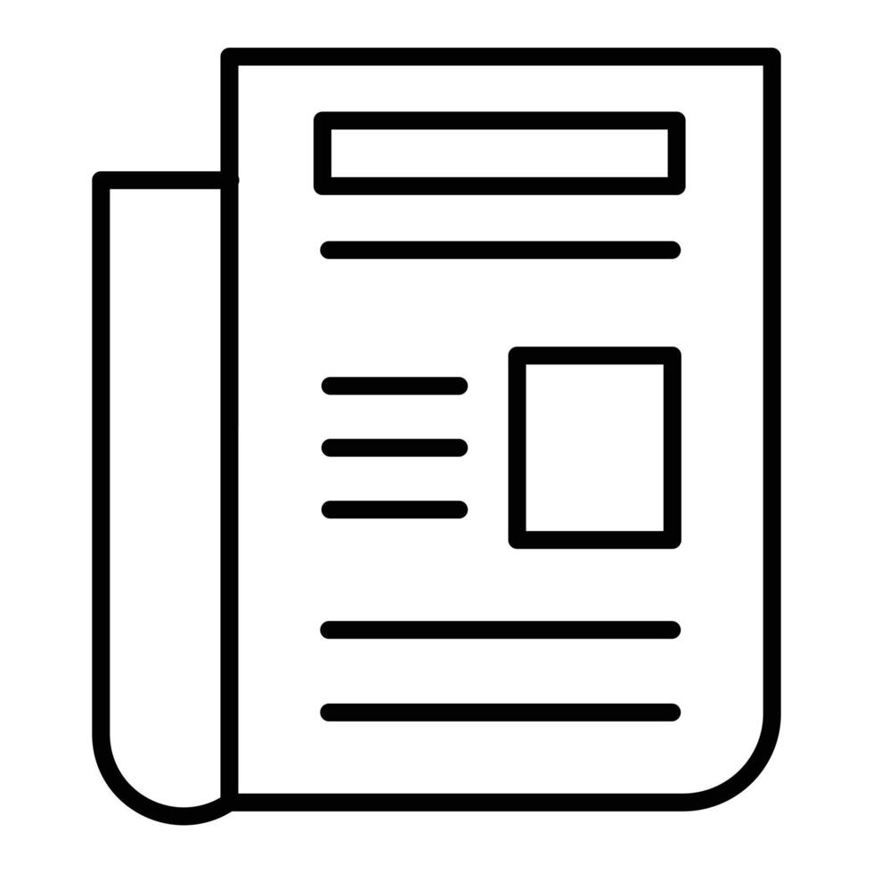 Newspaper Icon Style vector